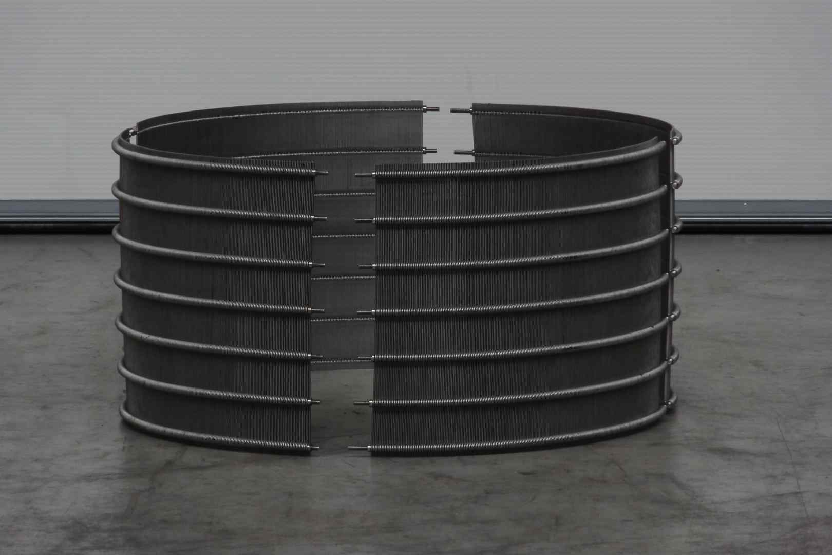 Cilindrische spleetzeef in metaal voor industriële filtratie en materiaalafscheiding