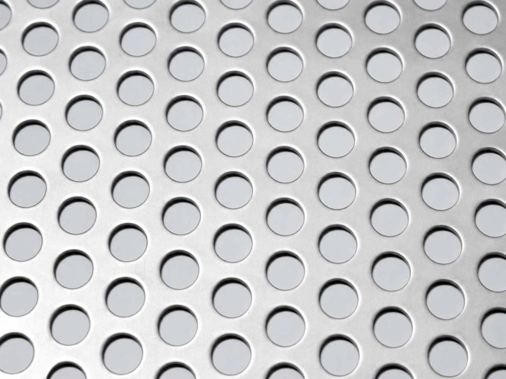 Geperforeerde metalen plaat met ronde perforaties